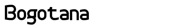Bogotana font preview